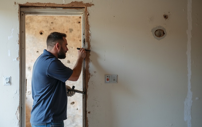 Wall cavity repair and insulation reconstruction
